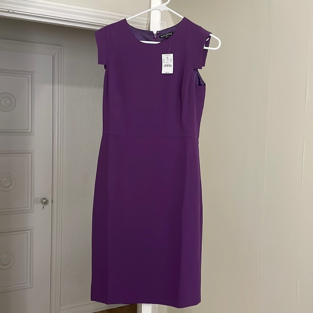 we with tags J crew factory purple work dress